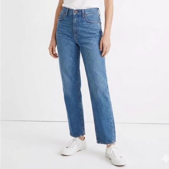 Madewell Denim - Madewell Women's High Rise Straight Leg Jeans Size 30X29